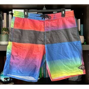🐿️ Billabong Men’s Multicolor Board Shorts / Swim Trunks Size 34